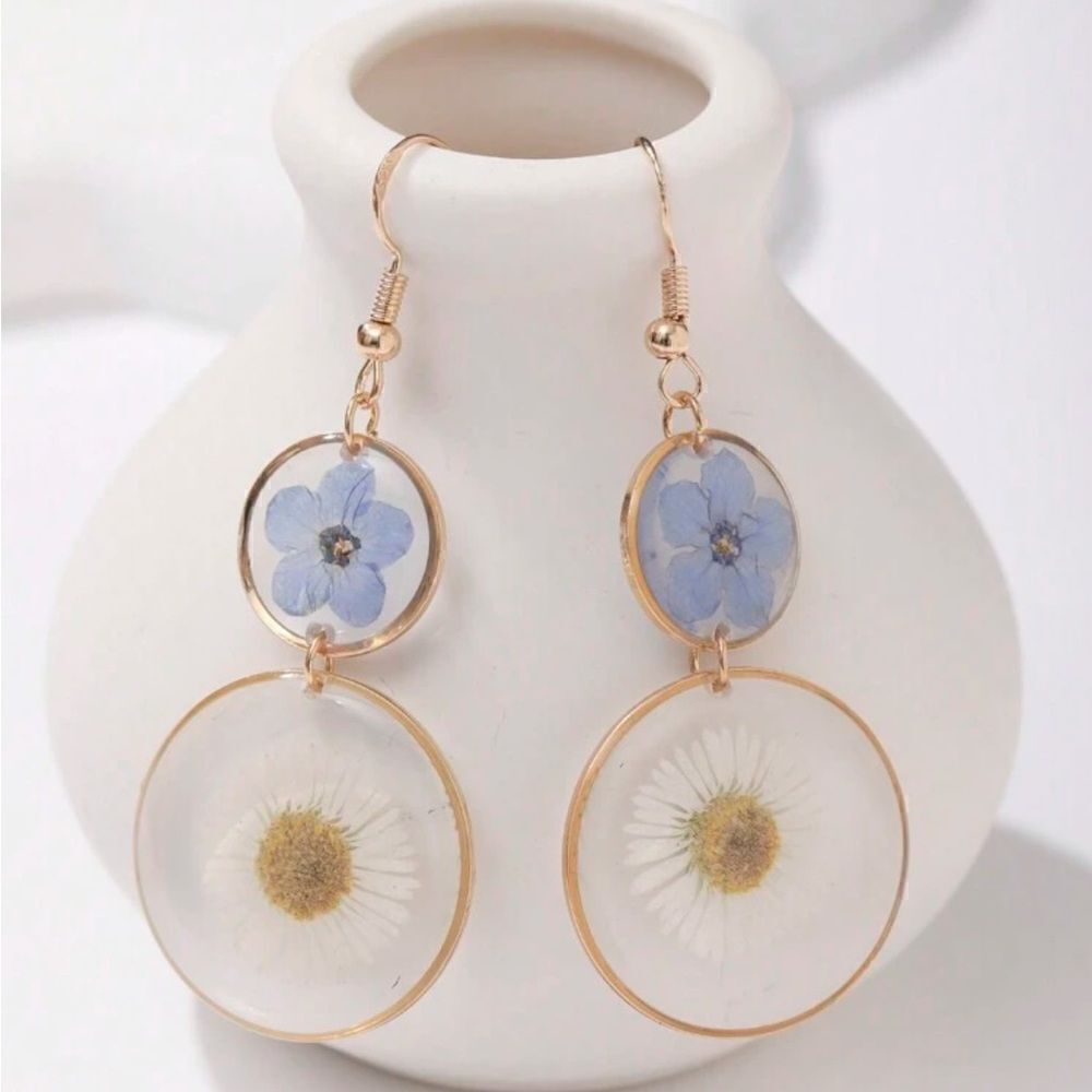 Bohemian flower earrings A928